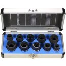 Condor Spezial-Steckmuttern Spiral-Nuten-Profil, 10-tlg.,...