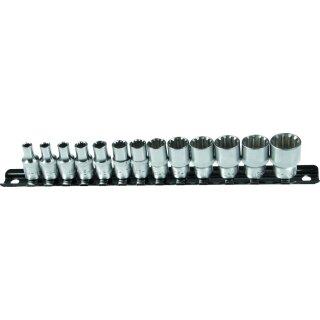 Condor Steckschlüssel-Einsätze, 13-tlg., 1/4", Varioplus 4-14 mm 