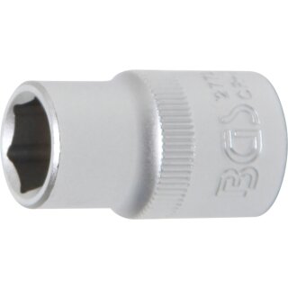 BGS technic Steckschlüssel-Einsatz Sechskant | Antrieb Innenvierkant 12,5 mm (1/2") | SW 1/2"