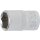 BGS technic Steckschlüssel-Einsatz Sechskant | Antrieb Innenvierkant 12,5 mm (1/2") | SW 5/8"