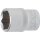 BGS technic Steckschlüssel-Einsatz Sechskant | Antrieb Innenvierkant 12,5 mm (1/2") | SW 3/4"