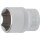BGS technic Steckschlüssel-Einsatz Sechskant | Antrieb Innenvierkant 12,5 mm (1/2") | SW 7/8"