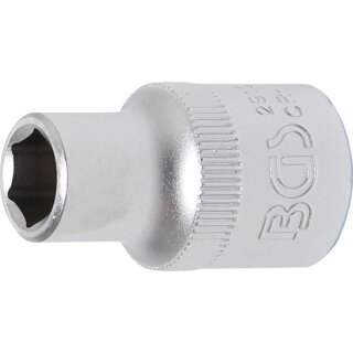 BGS technic Steckschlüssel-Einsatz Sechskant | Antrieb Innenvierkant 12,5 mm (1/2") | SW 10 mm