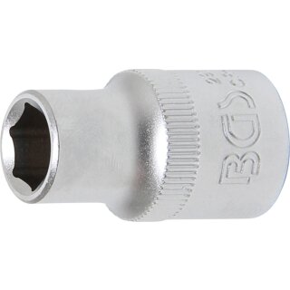 BGS technic Steckschlüssel-Einsatz Sechskant | Antrieb Innenvierkant 12,5 mm (1/2") | SW 11 mm