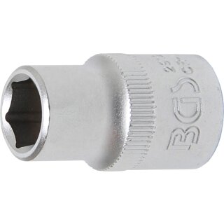 BGS technic Steckschlüssel-Einsatz Sechskant | Antrieb Innenvierkant 12,5 mm (1/2") | SW 12 mm