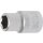 BGS technic Steckschlüssel-Einsatz Sechskant | Antrieb Innenvierkant 12,5 mm (1/2") | SW 12 mm