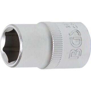 BGS technic Steckschlüssel-Einsatz Sechskant | Antrieb Innenvierkant 12,5 mm (1/2") | SW 14 mm