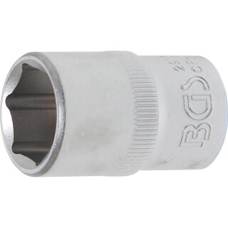 BGS technic Steckschlüssel-Einsatz Sechskant | Antrieb Innenvierkant 12,5 mm (1/2") | SW 17 mm