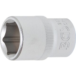 BGS technic Steckschlüssel-Einsatz Sechskant | Antrieb Innenvierkant 12,5 mm (1/2") | SW 18 mm