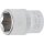 BGS technic Steckschlüssel-Einsatz Sechskant | Antrieb Innenvierkant 12,5 mm (1/2") | SW 18 mm