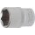 BGS technic Steckschlüssel-Einsatz Sechskant | Antrieb Innenvierkant 12,5 mm (1/2") | SW 19 mm