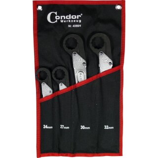 Condor Leitungs-Knarren-Ringschlüssel-Satz, 4-tlg., 24-32 mm