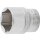 BGS technic Steckschlüssel-Einsatz Sechskant | Antrieb Innenvierkant 12,5 mm (1/2") | SW 24 mm