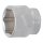 BGS technic Steckschlüssel-Einsatz Sechskant | Antrieb Innenvierkant 12,5 mm (1/2") | SW 36 mm