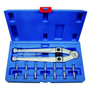 Condor Stirnlochschlüssel-Satz, 17-tlg., 8 Zapfenpaare 2.5-9 mm