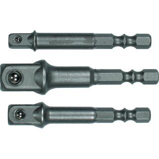 Condor Adaptersatz für Bohrmaschinen, 3-tlg., 1/4+3/8+1/2"