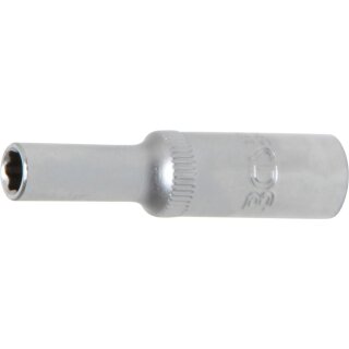 BGS technic Steckschlüssel-Einsatz Super Lock, tief | Antrieb Innenvierkant 6,3 mm (1/4") | SW 5 mm