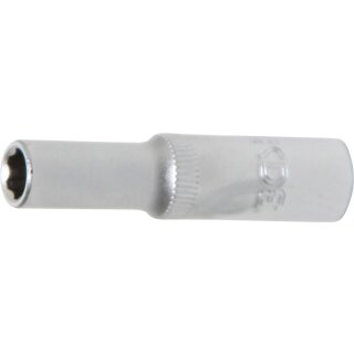 BGS technic Steckschlüssel-Einsatz Super Lock, tief | Antrieb Innenvierkant 6,3 mm (1/4") | SW 6 mm