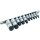 Condor Bit-Stecknüsse, 10-tlg., extra kurz, Innensechskant 4-19 mm