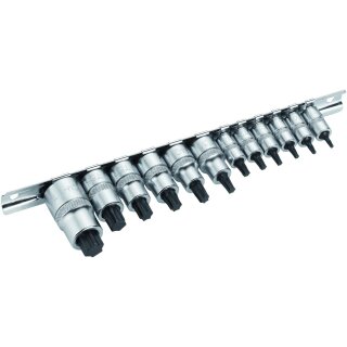 Condor Bit-Stecknüsse, 12-tlg., extra kurz, T-Profil T8-60