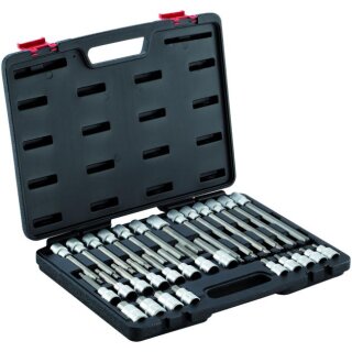 Condor Bit-Stecknüsse, 30-tlg., 1/2", Innensechskant 5-19 mm