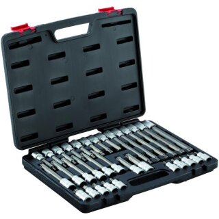 Condor Bit-Stecknüsse, 32-tlg., 1/2", T-Profil T20-70