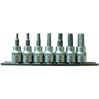 Condor Bit-Stecknüsse, 7-tlg., 3/8", Innensechskant 1/8-3/8"