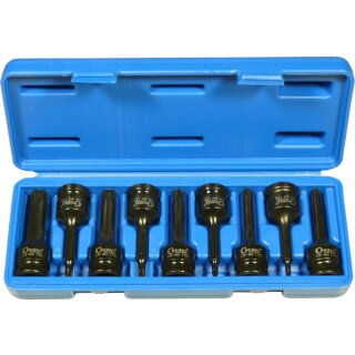 Condor Kraftsteckschlüssel-Satz, 9-tlg., 1/2", T-Profil T20-60