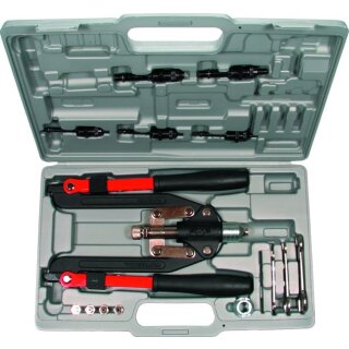 Condor Nietzangen-Satz, für Nieten ø 3.2-6.4 mm + Nietmuttern M4-10