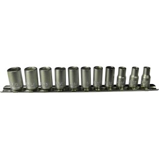 Condor Steckschlüssel-Einsätze, 11-tlg., 1/4", zöllig, 6-kant 3/16-1/2"