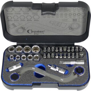 Condor Ratschenschlüssel-Bit-Satz, 33-tlg., S-Form
