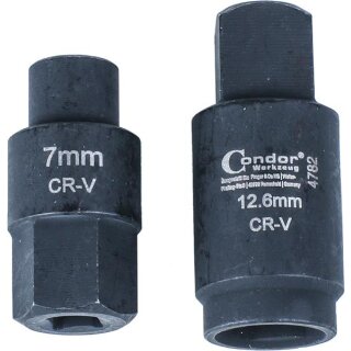 Condor Steckschlüssel-Satz für Bosch Einspritzpump., 3-kant 7 + 13.6 mm