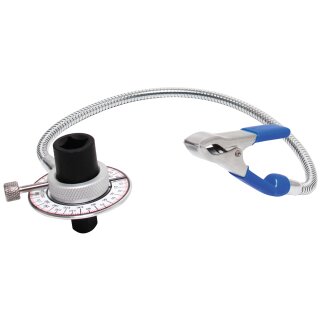 BGS technic Drehwinkel-Messgerät mit Cliparm | Antrieb Innenvierkant 12,5 mm (1/2")