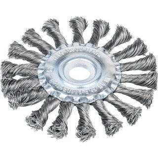 Condor Scheibenbürste gezopft,  ø 115 mm, Aufnahme  ø 22.2 mm