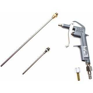 BGS technic Druckluft-Ausblaspistole | Alu-Druckguss | mit 3 Düsen