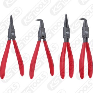 KS-TOOLS Sicherungszangen-Satz, 19-60 mm, 4-tlg.