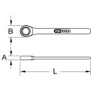 KS-TOOLS EDELSTAHL Einringschlüssel, 46mm