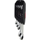 KS-TOOLS DUO GEAR Ringmaulschlüssel-Satz,Maul-Ratschenfunktion,5-tlg., umschaltbar