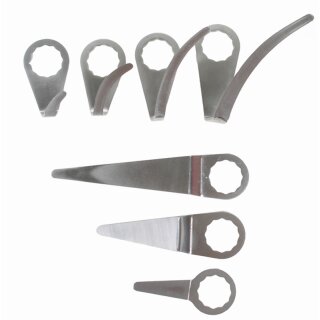 BGS technic Schneidmesserset für Druckluft-Ausglaser | für Art. 3218, 9291 | 7-tlg.