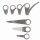 BGS technic Schneidmesserset für Druckluft-Ausglaser | für Art. 3218, 9291 | 7-tlg.