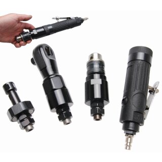 BGS technic Druckluft-Multiwerkzeug mit 3 auswechselbaren Arbeitsköpfen