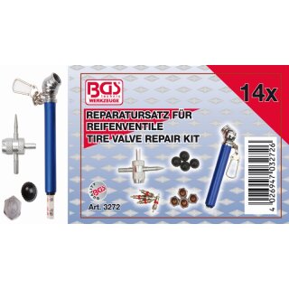 BGS technic Reparatursatz für Reifenventile | 14-tlg.
