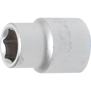 BGS technic Steckschlüssel-Einsatz Sechskant | Antrieb Innenvierkant 20 mm (3/4") | SW 19 mm