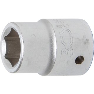 BGS technic Steckschlüssel-Einsatz Sechskant | Antrieb Innenvierkant 20 mm (3/4") | SW 21 mm