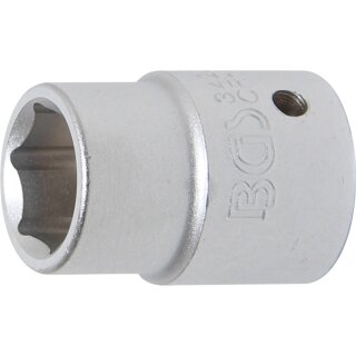BGS technic Steckschlüssel-Einsatz Sechskant | Antrieb Innenvierkant 20 mm (3/4") | SW 22 mm