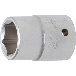 BGS technic Steckschlüssel-Einsatz Sechskant | Antrieb Innenvierkant 20 mm (3/4") | SW 24 mm