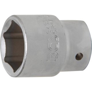 BGS technic Steckschlüssel-Einsatz Sechskant | Antrieb Innenvierkant 20 mm (3/4") | SW 33 mm