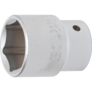 BGS technic Steckschlüssel-Einsatz Sechskant | Antrieb Innenvierkant 20 mm (3/4") | SW 34 mm