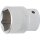 BGS technic Steckschlüssel-Einsatz Sechskant | Antrieb Innenvierkant 20 mm (3/4") | SW 34 mm