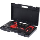 KS-TOOLS FLAREFIX 1 Universal-Bremsleitungs-Bördelgerät-Satz mit Hydraulik-Spindel, 16-tlg.
